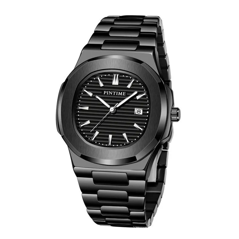 Luminous Quartz Calendar Watch