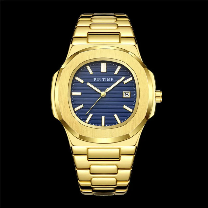 Luminous Quartz Calendar Watch