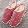 Cozy Winter Slippers with Plush Lining & Geometric Print