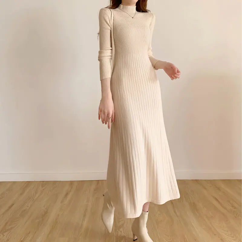 Chic A-Line Sweater Dress