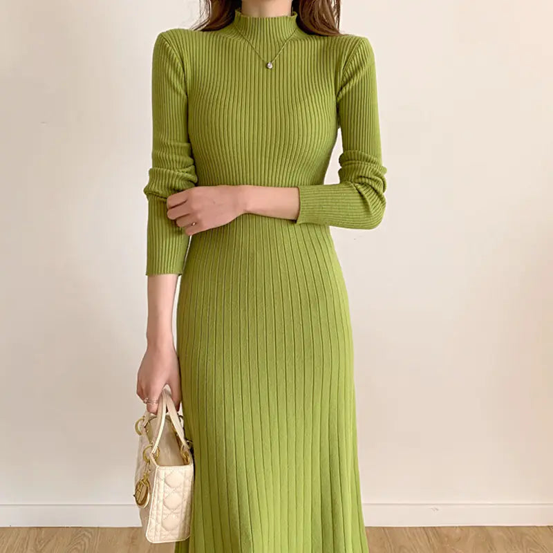 Chic A-Line Sweater Dress